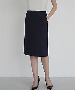 INED L(Women/大きいサイズ)/イネドＬ 《大きいサイズ》シルクウールタイトスカート（７１２０１５２８０６）
