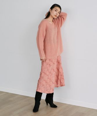 ＜la veille by SUPERIOR CLOSET (Women)＞花柄ジャガードスカート《ｌａ　ｖｅｉｌｌｅ　ｂｙ　ＳＵＰＥＲＩＯＲ　ＣＬＯＳＥＴ》（７１２０１５２９１６）