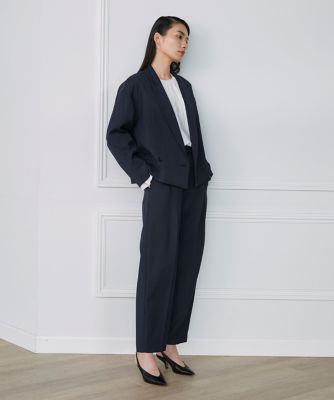 ＜la veille by SUPERIOR CLOSET (Women)＞タックデザインパンツ《ｌａ　ｖｅｉｌｌｅ　ｂｙ　ＳＵＰＥＲＩＯＲ　ＣＬＯＳＥＴ》（７１２０１６１９２６）
