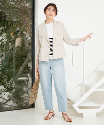 ＜SUPERIOR CLOSET (Women)＞　《ＳＵＰＥＲＩＯＲ　ＣＬＯＳＥＴ》コクーンデニム《Ｈｅａｌｔｈｙ　ＤＥＮＩＭ》（７１２２１６１６１９）