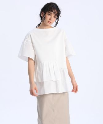 ＜Luftrobe L (Women)＞《大きいサイズ》ドッキングカットソー《Ｌｕｆｔｒｏｂｅ》（７１２２１９０８１３）