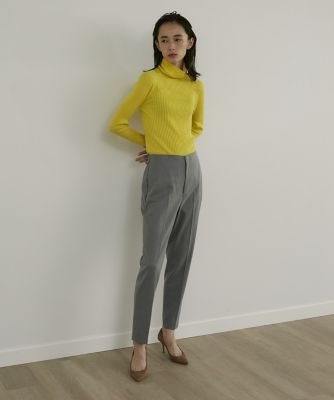 《大きいサイズ》《美脚ライン》ウール調テーパードパンツ（７１２３１６１８１１）