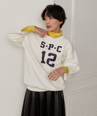 ＜SUPERIOR CLOSET (Women)＞《ＳＵＰＥＲＩＯＲ　ＣＬＯＳＥＴ》ロゴ裏毛スエット（７１２３１９０６２８）