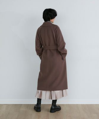 《大きいサイズ》ベルテッドラップコート（７１２４１１１８３７）