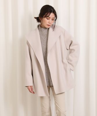 ＜INED L (Women/大きいサイズ)＞《大きいサイズ》ショートリバーコート（７１２４１１２８０６）