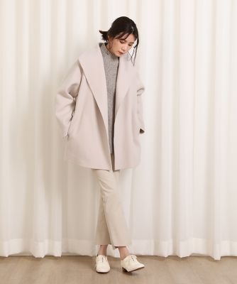 《大きいサイズ》ショートリバーコート（７１２４１１２８０６）