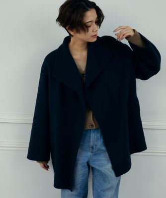 ＜INED L (Women/大きいサイズ)＞《大きいサイズ》ショートリバーコート（７１２４１１２８０７）