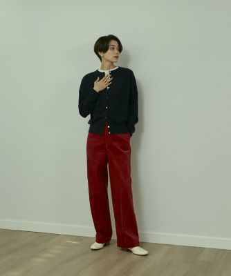 コーデュロイハイウエストワイドパンツ（７１２４１６１０１８）