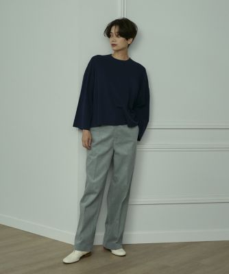 《大きいサイズ》コーデュロイハイウエストワイドパンツ（７１２４１６１８１８）