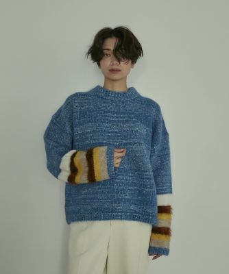 《ＳＵＰＥＲＩＯＲ　ＣＬＯＳＥＴ》異素材ＭＩＸニット（７１２４１７０６４７）