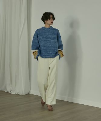 《ＳＵＰＥＲＩＯＲ　ＣＬＯＳＥＴ》異素材ＭＩＸニット（７１２４１７０６４７）