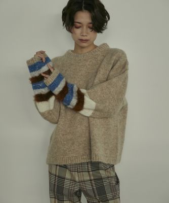 《ＳＵＰＥＲＩＯＲ　ＣＬＯＳＥＴ》異素材ＭＩＸニット（７１２４１７０６４７）