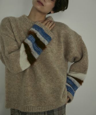 《ＳＵＰＥＲＩＯＲ　ＣＬＯＳＥＴ》異素材ＭＩＸニット（７１２４１７０６４７）