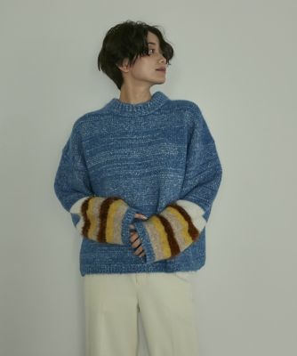 《ＳＵＰＥＲＩＯＲ　ＣＬＯＳＥＴ》異素材ＭＩＸニット（７１２４１７０６４７）