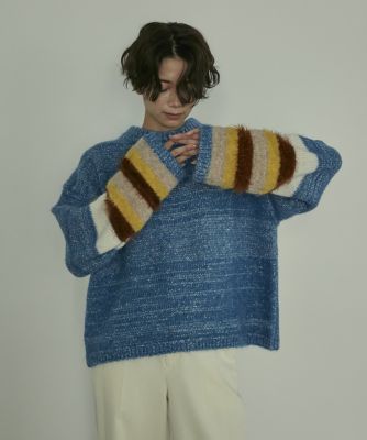 《ＳＵＰＥＲＩＯＲ　ＣＬＯＳＥＴ》異素材ＭＩＸニット（７１２４１７０６４７）