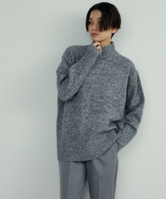 ＜INED L (Women/大きいサイズ)＞《大きいサイズ》ニュアンス杢カラーニット（７１２４１７０８０６）