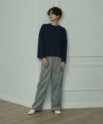 《大きいサイズ》ハイツイストコットンＴシャツライクニット（７１２４１７０８２７）