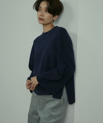 《大きいサイズ》ハイツイストコットンＴシャツライクニット（７１２４１７０８２７）