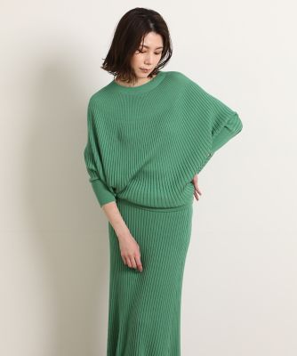 《大きいサイズ》ドルマンリブニット《Ｃｕｏｏ》（７１２４１７０８３６）