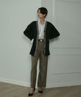 《大きいサイズ》ボクシーシルエットＶネックカーディガン（７１２４１７８８１８）