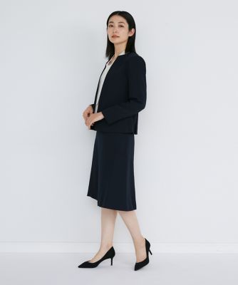 ノーカラータックジャケット（７１３０１４１０２３）