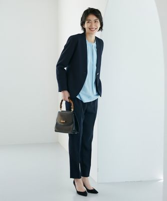 《大きいサイズ》　カラーレスジャケット（７１３０１４１８２１）