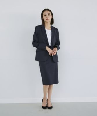 《大きいサイズ》シルクウールタイトスカート（７１３０１５２８０６）