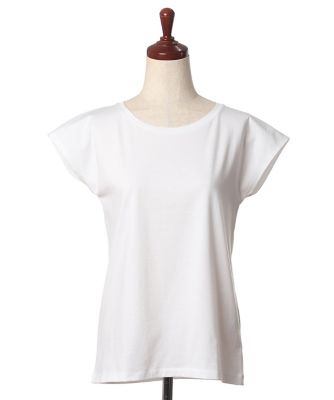 ＜INED (Women)＞ベーシックフレンチカットソー《スビン綿ＭＩＸ天竺／Ａ－ＧＩＲＬ’Ｓ》（７１３０１９０７０３）