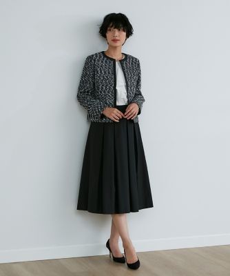 《大きいサイズ》ノーカラーツイードジャケット《ＲＯＢＥ　ＳＵＰＥＲＩＯＲ　ＣＬＯＳＥＴ》（７１３１１４１８０２）