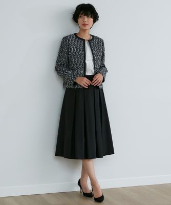 ＜SUPERIOR CLOSET (Women)＞《ＲＯＢＥ　ＳＵＰＥＲＩＯＲ　ＣＬＯＳＥＴ》グログランタックスカート（７１３１１５２１０２）