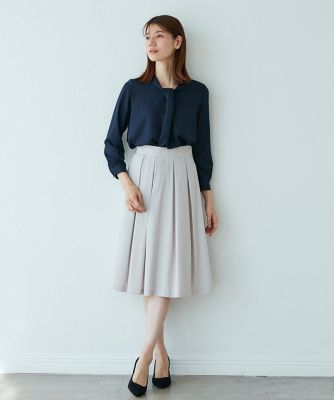 《大きいサイズ》グログランタックスカート《ＲＯＢＥ　ＳＵＰＥＲＩＯＲ　ＣＬＯＳＥＴ》（７１３１１５２８０２）