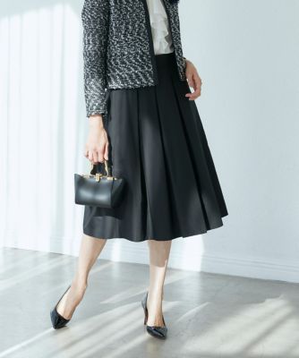 《大きいサイズ》グログランタックスカート《ＲＯＢＥ　ＳＵＰＥＲＩＯＲ　ＣＬＯＳＥＴ》（７１３１１５２８０２）