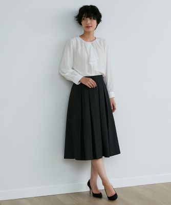 《大きいサイズ》グログランタックスカート《ＲＯＢＥ　ＳＵＰＥＲＩＯＲ　ＣＬＯＳＥＴ》（７１３１１５２８０２）