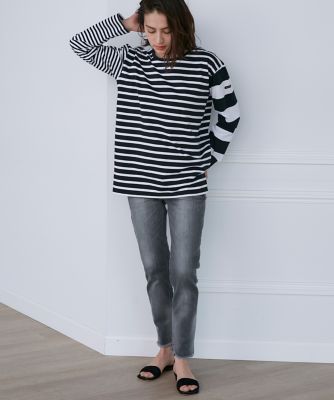 ＜SUPERIOR CLOSET (Women)＞《ＳＵＰＥＲＩＯＲ　ＣＬＯＳＥＴ》Ｈ．Ｓａｌｔ　ミッドライズテーパードデニム《Ｈｅａｌｔｈｙ　ＤＥＮＩＭ》（７１３１１６１６０２）