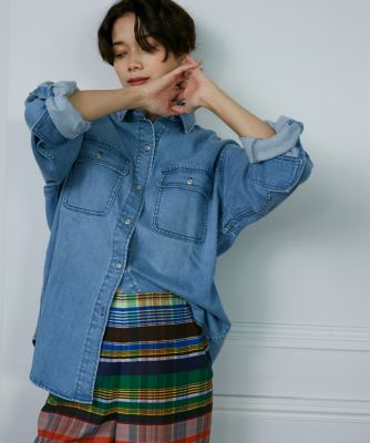 《ＳＵＰＥＲＩＯＲ　ＣＬＯＳＥＴ》別注デニムミリタリーシャツ《Ｈｅａｌｔｈｙ　ＤＥＮＩＭ》（７１３１１８１６０１）
