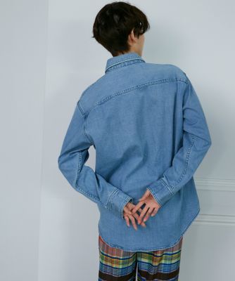 《ＳＵＰＥＲＩＯＲ　ＣＬＯＳＥＴ》別注デニムミリタリーシャツ《Ｈｅａｌｔｈｙ　ＤＥＮＩＭ》（７１３１１８１６０１）
