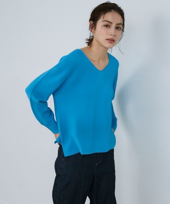 ＜INED (Women)＞ハイゲージＶネックニット《Ｃｕｏｏ》（７１３２１７００２０）