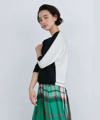 《大きいサイズ》カラーブロッキングニット《Ｃｕｏｏ》（７１３２１７０８２１）