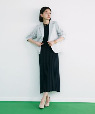《大きいサイズ》リブニットワンピース（７１３２１７２８３０）