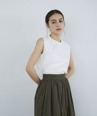 ＜INED (Women)＞ステッチワークタンクトップ（７１３２１９００２１）