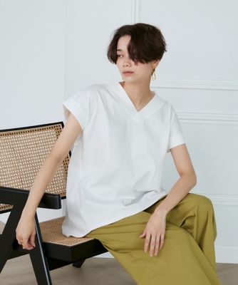 ＜INED (Women)＞バックシャンカットソー（７１３２１９００２８）