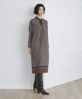 小紋プリントワンピース（7133121008） | INED (Women