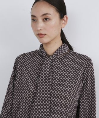 INGEBORG 小紋プリントブラウス 小紋プリントブラウス（7133182009） | INED (Women