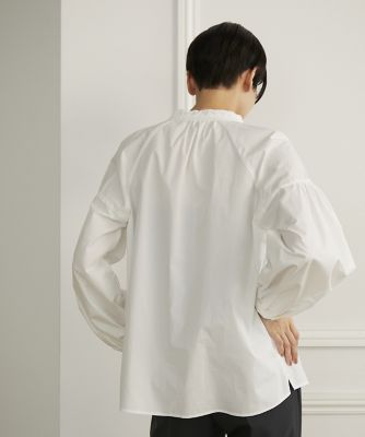 《大きいサイズ》　スタンドフリルブラウス（７１３３１８２８１１）