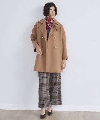 【INED】PONTETORTO ピーコート カシミヤ混 セール】 ミドル丈Pコート《PONTETORTO》 （ピーコート）｜INED