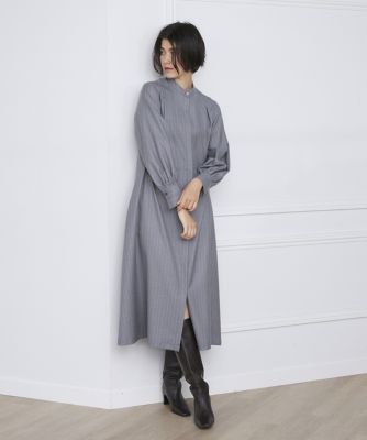 バンドカラーワンピース（７１３４１２１０１５） | ファッション・服