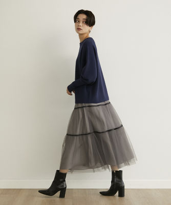 チュールティアードスカート（７１３４１５２００８） | ファッション 