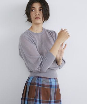 ＜INED (Women)＞パフスリーブシアーニット（７１３４１７００２３）