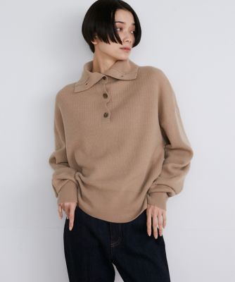 ハイネックボタンニット（7134170062） | INED (Women