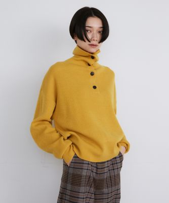 ハイネックボタンニット（7134170062） | INED (Women